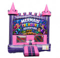 Mermaid modular banner with mermaids, a sea turtle, coral and a treasure chest, mounted on a modular jumper